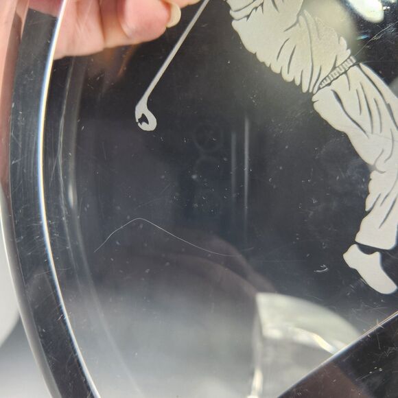 Lucite Bookends Wintrade of Beverly Hills CA Golfer Gift Golf Course Decor VTG - Picture 10 of 10